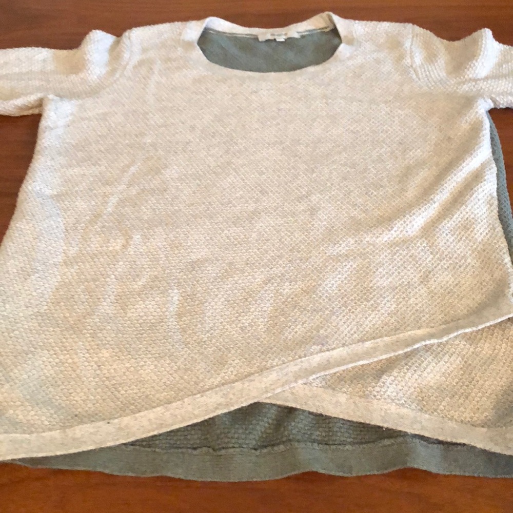 Madewell two toned sweater